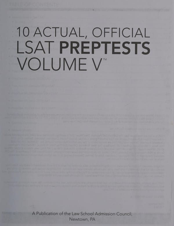 10 Actual, Official LSAT Preptests