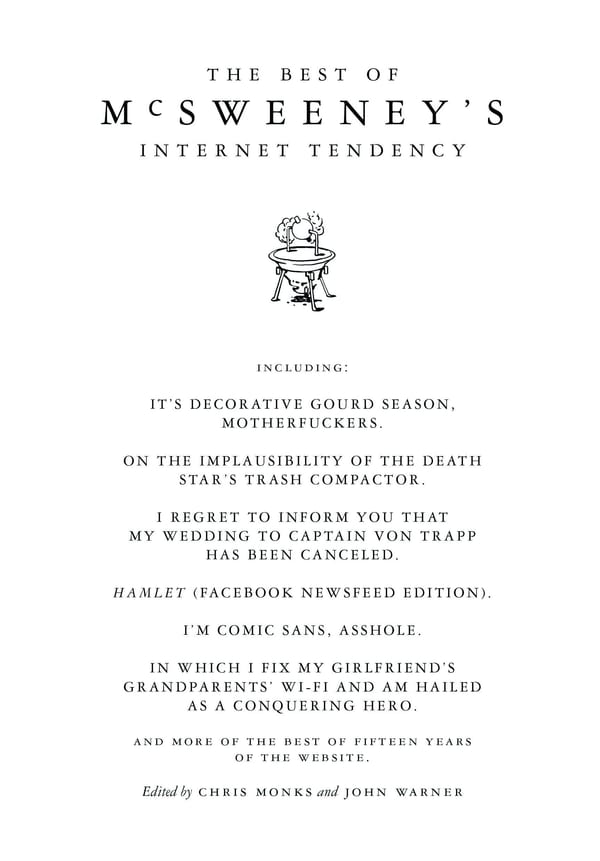 The Best of McSweeney's Internet Tendency